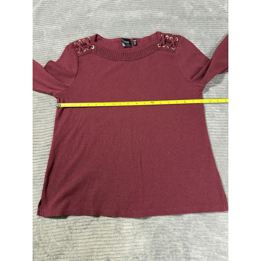 Woman's Y2K Rebella women's sweater features decorative lace-up grommets Medium - Picture 5 of 6